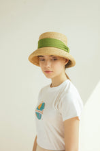 Load image into Gallery viewer, Daisy hat, Sun hat, Jardin D&#39;été, Eco Luxury, Raffia hat