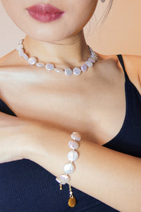 Bracelet en perles plates Frances