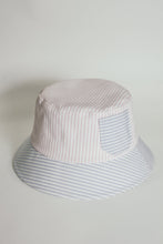 Tải hình ảnh vào Thư viện hình ảnh, Cotton bucket hat Gabriel pink blue stripes