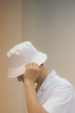 Load image into Gallery viewer, Cotton bucket hat Gabriel pink blue stripes