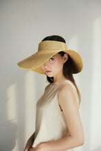 Load image into Gallery viewer, Jordan Classic wide brim crownless rollable raffia hat