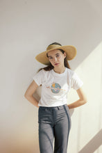 Load image into Gallery viewer, Sportive chic raffia hat eco-friendly 