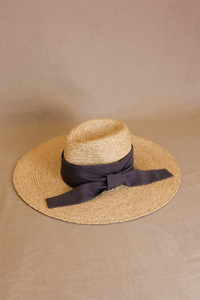 Lilou raffia fedora hat