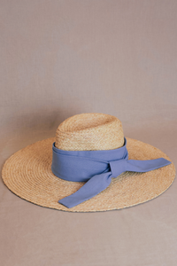 Lilou raffia fedora hat