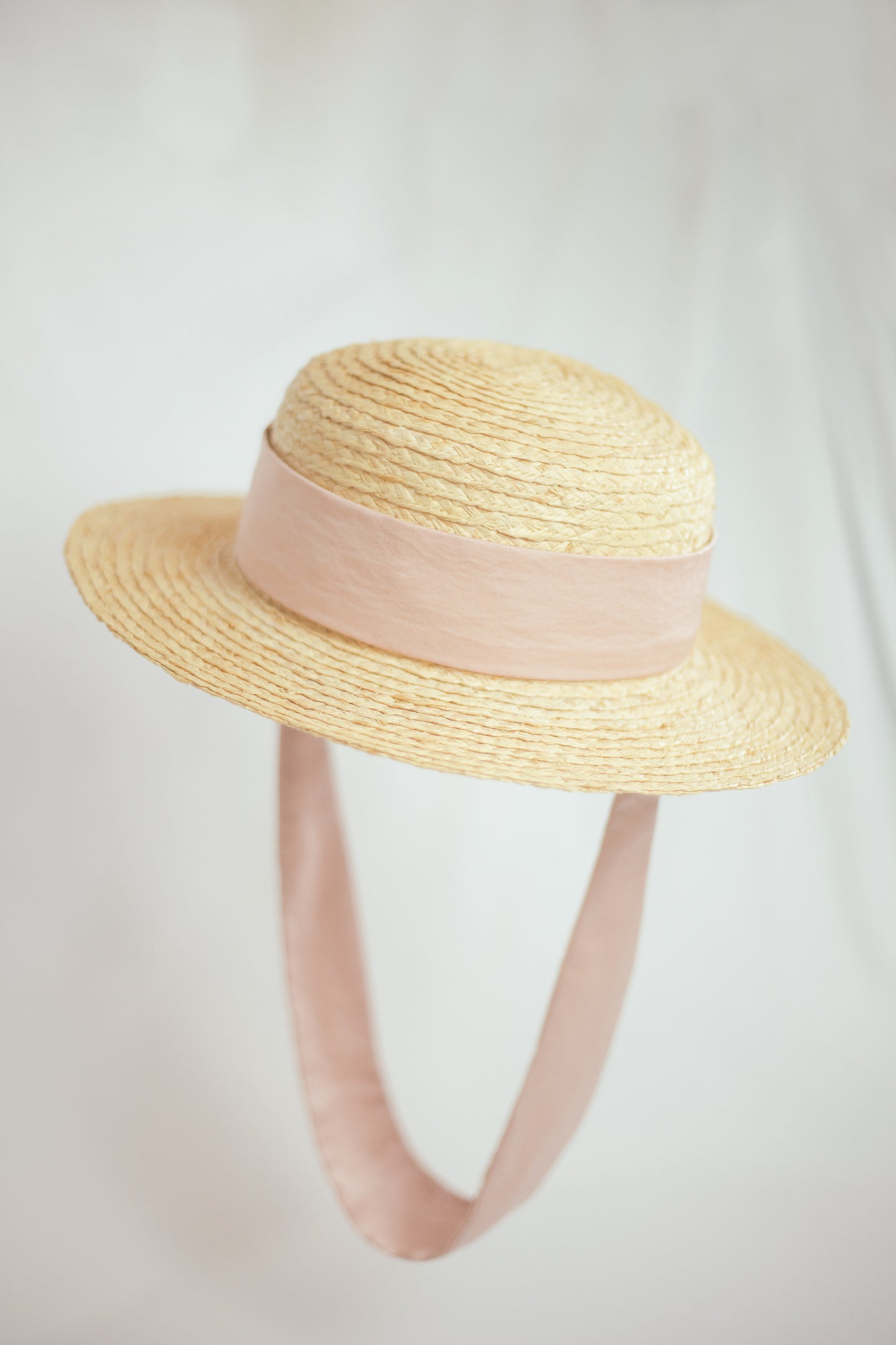 Chapeau canotier Yoyo en raphia