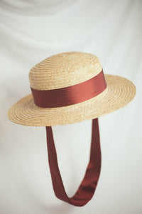 Yoyo Canotier raffia straw hat