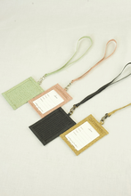 Load image into Gallery viewer, Lucien luggage tag, Leinné small travel accessories, micro bag, raffia, add on product