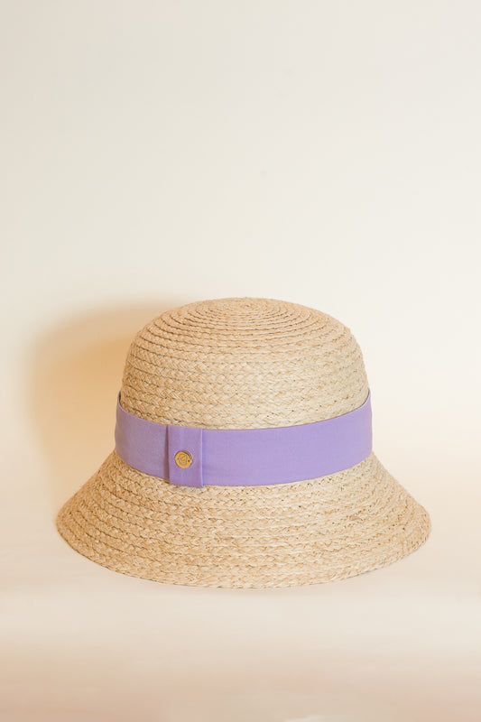Chapeau cloche Lucienne en raphia