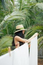 Charger l&#39;image dans la visionneuse de galerie, Lucyna hat, Sun hat, Jardin D&#39;été, Eco Luxury, Raffia hat