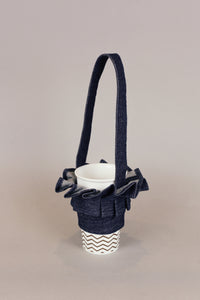 Origami portable cup holder, Everyday cool objects, Refinity by Leinné, Upcycled Fabrics, Eco luxury