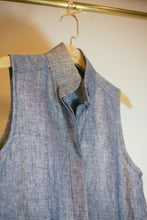 Charger l&#39;image dans la visionneuse de galerie, Robe-chemise en lin côtelé fendue Pearly