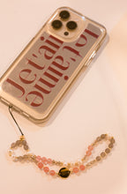 Charger l&#39;image dans la visionneuse de galerie, Chaîne de téléphone/sac Sunset de cristal rose et perle