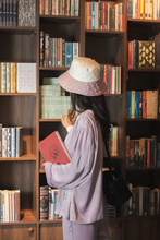 Tải hình ảnh vào Thư viện hình ảnh, Pilvi purple and cream silk bucket hat