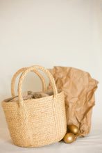 Load image into Gallery viewer, Bucket Cabas raffia bag