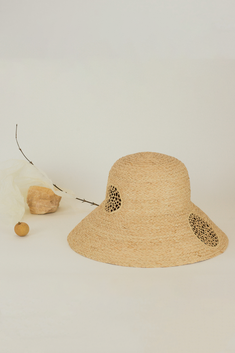 Sandra hat, Raffia hat,  Eco Luxury