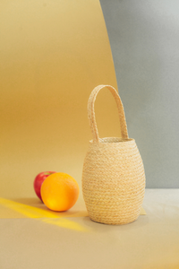 Sesame bag, Raffia Bag, Tiny handbag, Eco-luxury