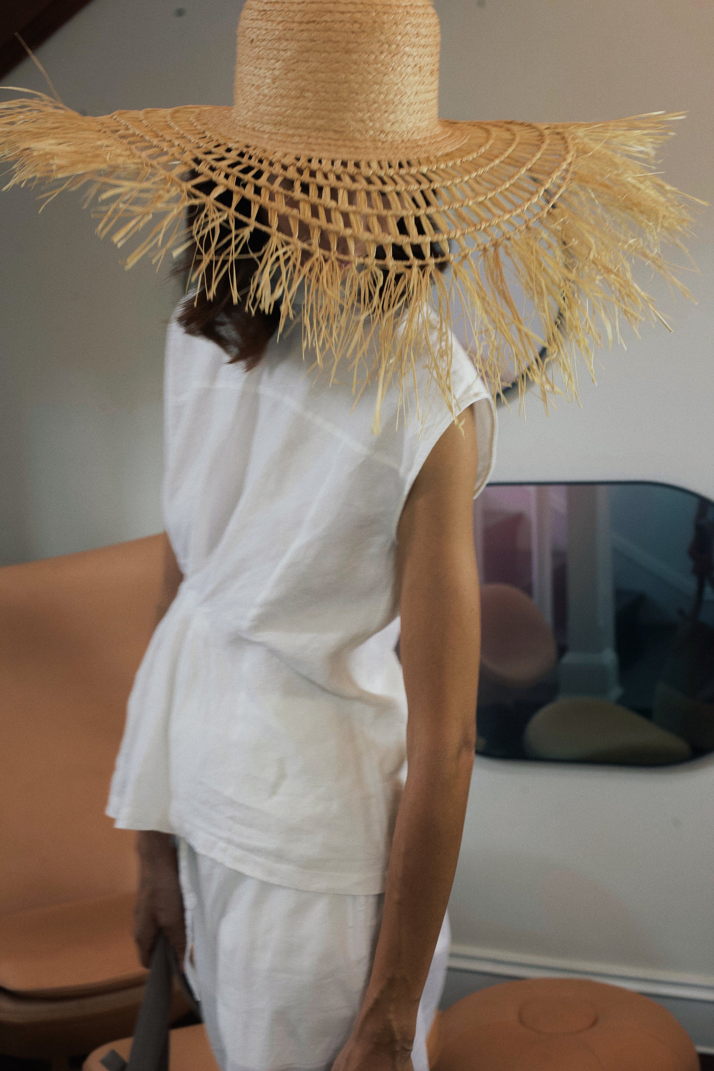 Soleil hat, Sun hat, Reflective Pace - Resort 2020 Raffia hat, Wide brim hat, Eco luxury