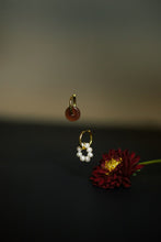 Load image into Gallery viewer, Yummy donut mismatched earrings from pearls and carnelian