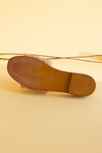 Load image into Gallery viewer, Reflective Pace - Resort 2020, Eco luxury, Raffia, Beach slides