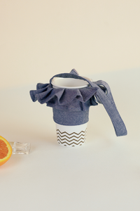 Origami portable cup holder, Everyday cool objects, Refinity by Leinné, Upcycled Fabrics, Eco luxury